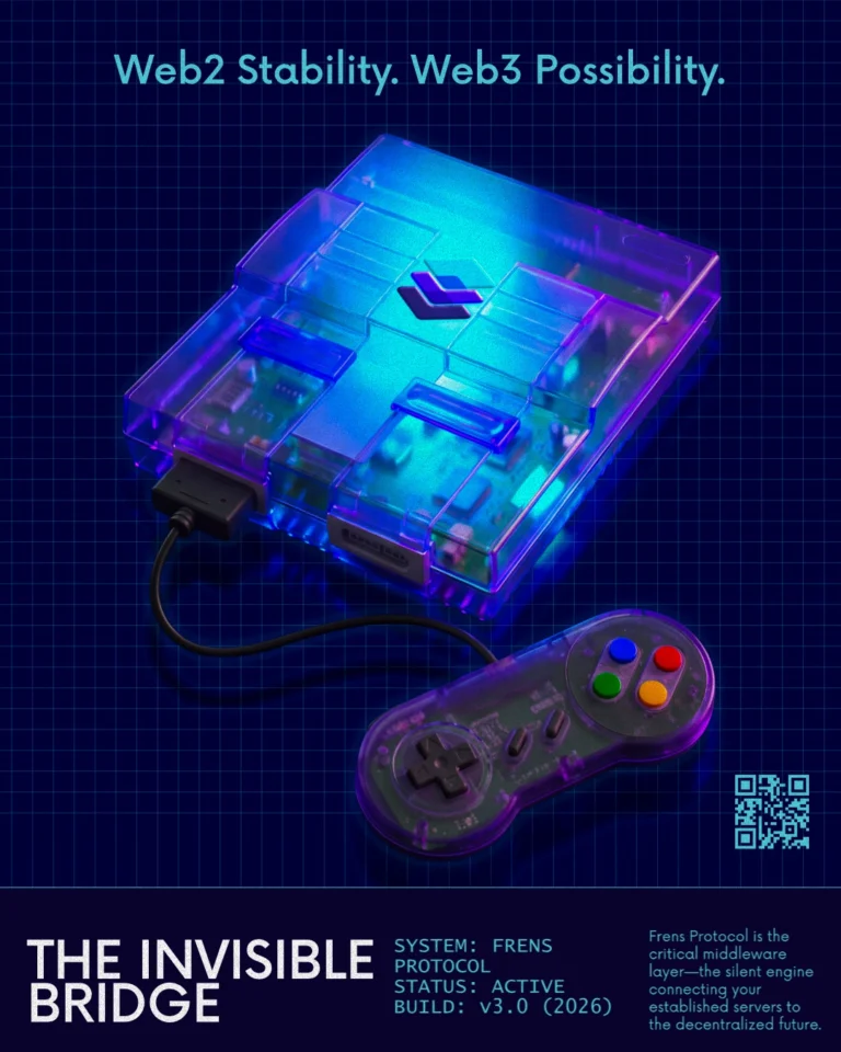 Frens Protocol animation poster by Nacer Ayad — freelance 2D animator